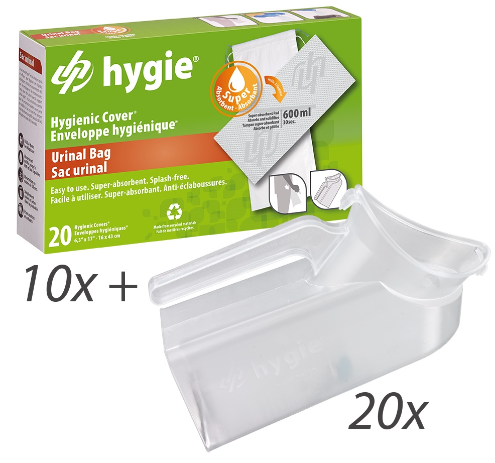 Hygie prohy21® set - opvangzakken met absorberende inleggers